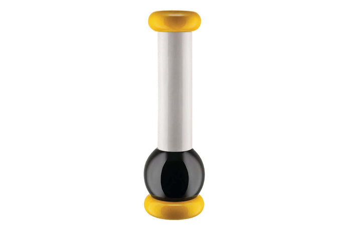 Moulin à épices Alessi Twergi 100 Values Collection 23cm design par Ettore Sottsass - Jaune