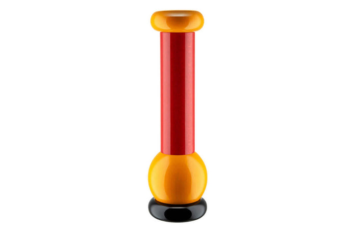 Moulin à épices Alessi Twergi 100 Values Collection 23cm design par Ettore Sottsass - Rouge
