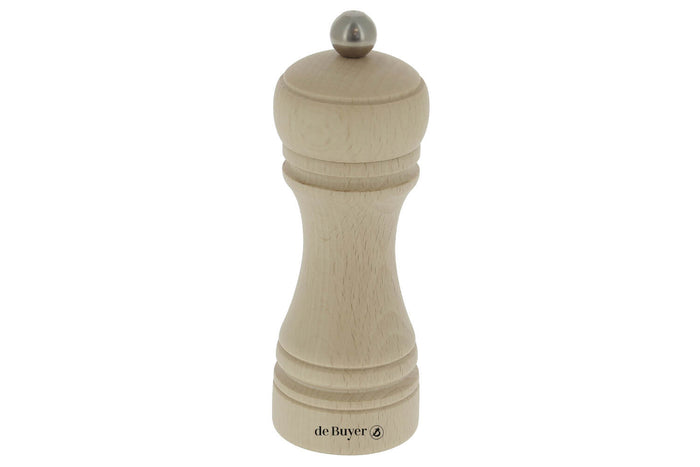 Moulin à épices De Buyer Java 14cm en bois mécanisme en céramique - Bois clair