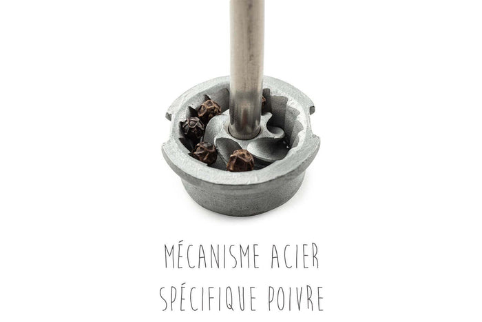 Moulin à épices manuel Peugeot Line Carbone 12cm - Moulin à poivre
