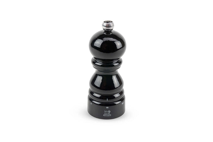 Moulin à poivre manuel Peugeot Paris U'Select en bois laqué noir - 12 cm