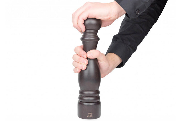 Moulin à sel manuel Peugeot Paris Classic en bois chocolat - 30 cm
