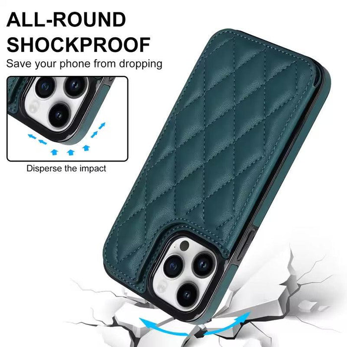 Multifunctional Wallet Mobile Phone Case for Apple iPhone 11- Green