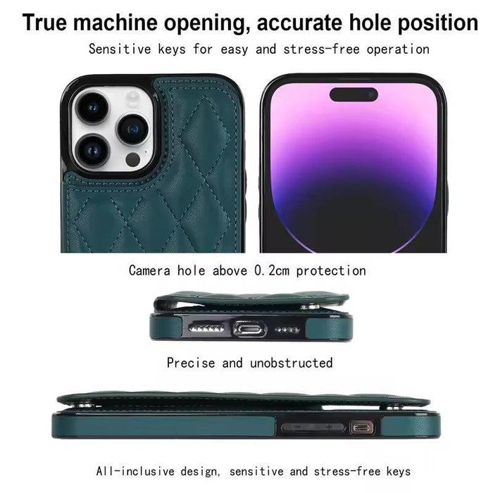 Multifunctional Wallet Mobile Phone Case for Apple iPhone 11- Green