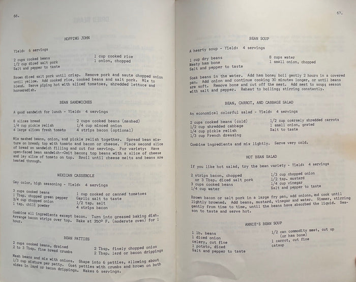(Native American) Cooking Capers: Surplus Foods Cook Book