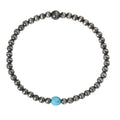 Navajo Pearl + Blue Turquoise Bracelet