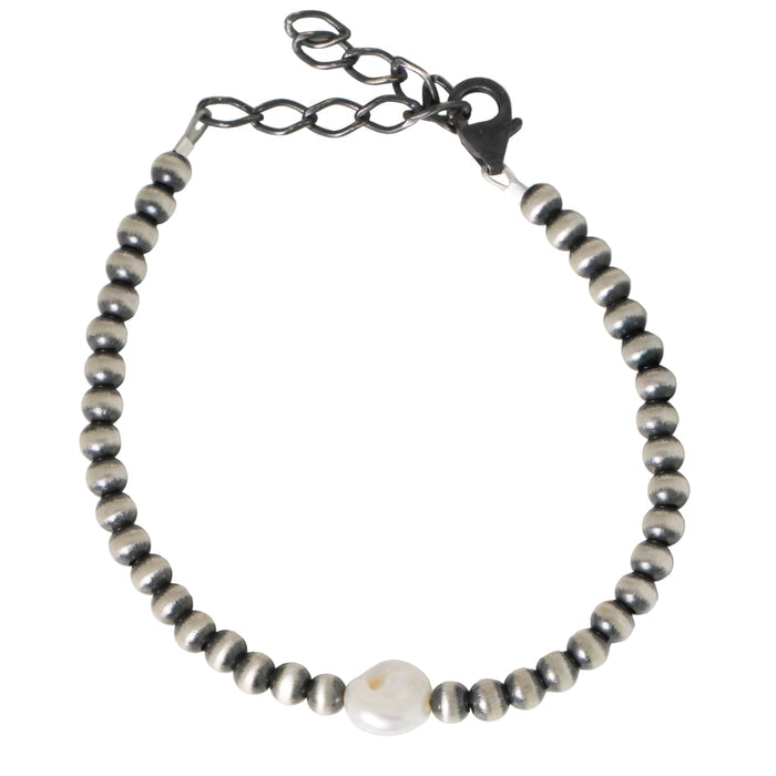 Navajo Pearl + Pearl Bracelet