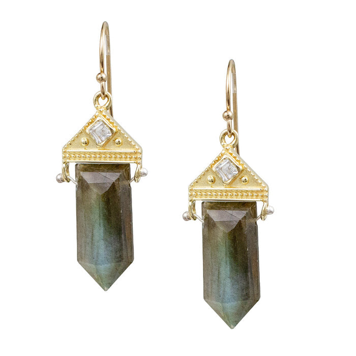 Neptune Labradorite Earrings-Lulu Designs