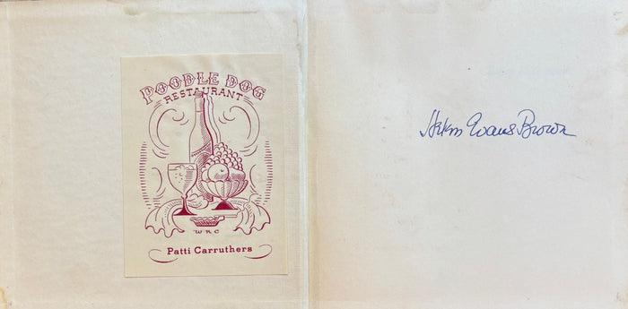 (*NEW ARRIVAL*) (California - Los Angeles) Helen Evans Brown.Chafing Dish Book. *Signed*
