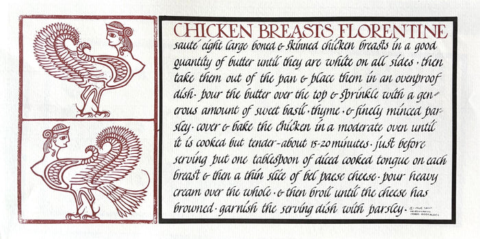 (*NEW ARRIVAL*) (Chez Panisse) Chicken Breasts Florentine