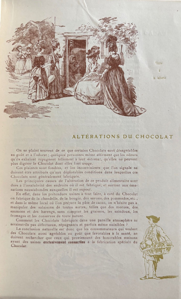 (*NEW ARRIVAL*) (Chocolate) Compagne Coloniale. Hygiene Alimentaire, le Chocolat, son Influence sur la Sante