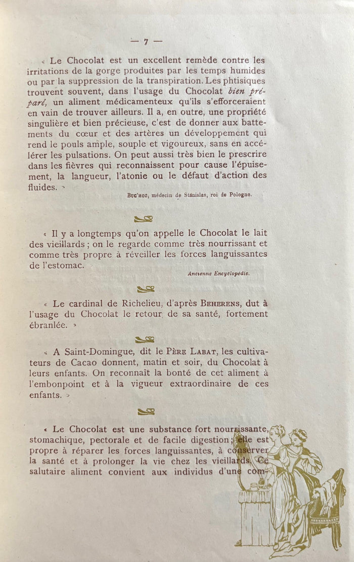 (*NEW ARRIVAL*) (Chocolate) Compagne Coloniale. Hygiene Alimentaire, le Chocolat, son Influence sur la Sante