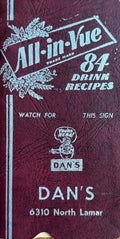 (*NEW ARRIVAL*) (Cocktails) Dan's All-in-Vue: 84 Drink Recipes