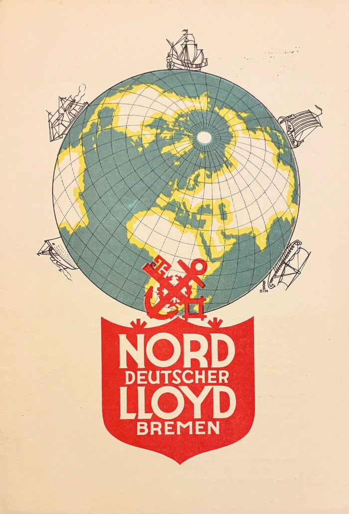 (*NEW ARRIVAL*) Nord Deutscher Lloyd Bremen. Fruhstuk - Lunch