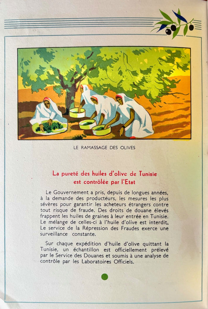 (*NEW ARRIVAL*) (Olive Oil) Office de l'Huile d'Olive de Tunisie. Les Huiles d'Olive de Tunisie