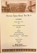 (*NEW ARRIVAL*) (San Francisco) Palace Hotel. American Express Banner Tour No. 8: Luncheon