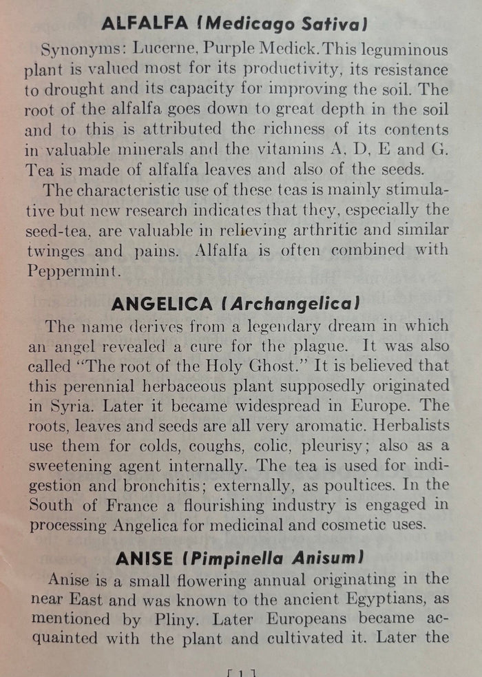 (*NEW ARRIVAL*) (Tea) Ann Adrian & Judith Dennis. Herbal Tea Book