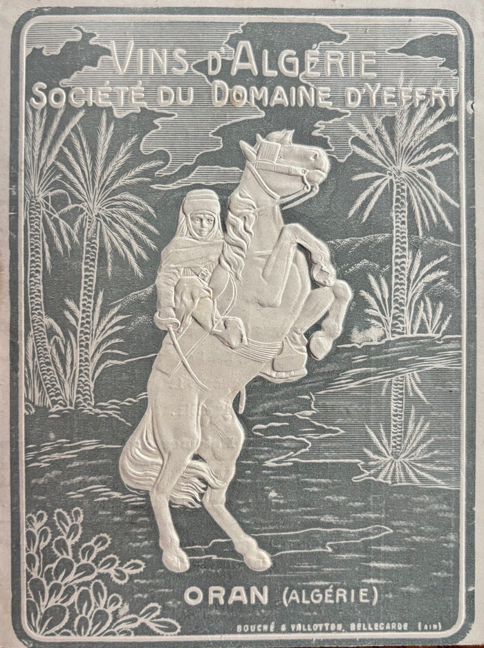 (*NEW ARRIVAL*) (Wine - North African) Societe de Domain d'Yeffri. Vins d'Algerie