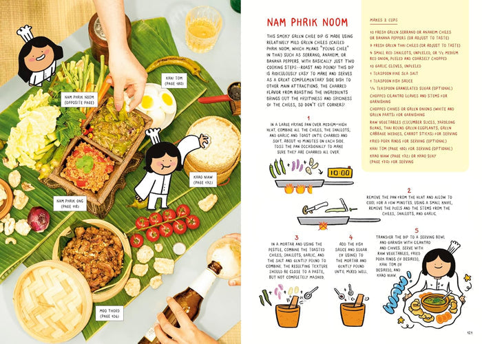 Noodles, Rice, and Everything Spice: A Thai Comic Book Cookbook (Christina De Witte, Mallika Kauppinen)