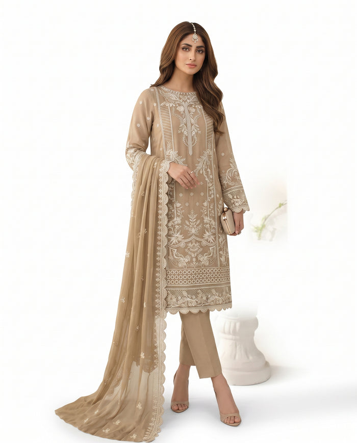 Noorma Kaamal - Tulip Three Piece Chiffon