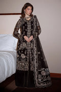 Nureh - NEL-89 Three Piece Embroidered Chiffon