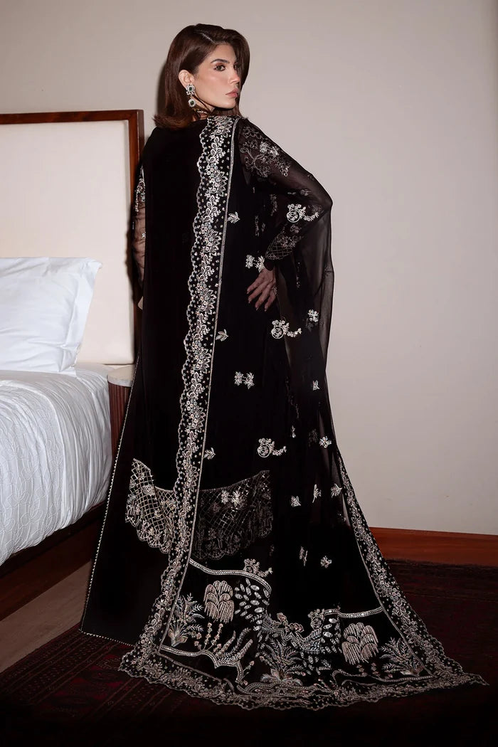 Nureh - NEL-89 Three Piece Embroidered Chiffon