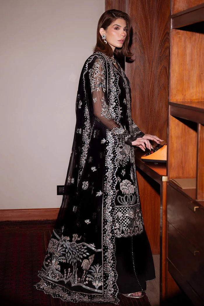 Nureh - NEL-89 Three Piece Embroidered Chiffon