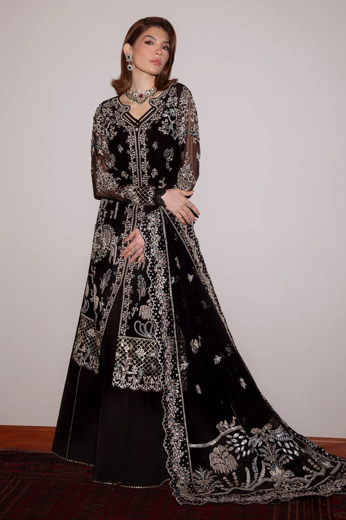 Nureh - NEL-89 Three Piece Embroidered Chiffon
