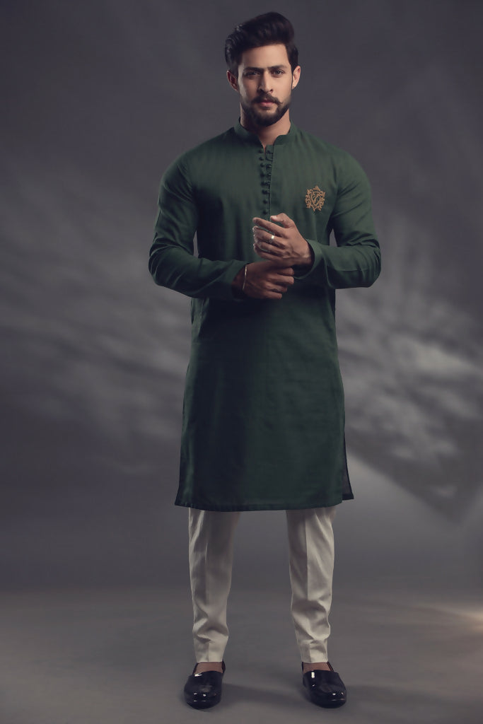 Olive Green Kurta