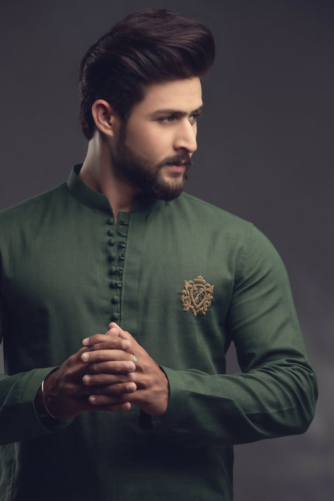 Olive Green Kurta