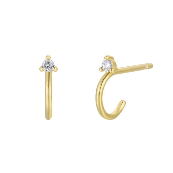 Open Mini CZ Hoop-JaxKelly