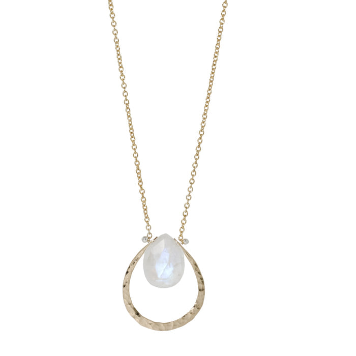 Ophelia Rainbow Moonstone Necklace