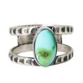 Oval Sonoran Turquoise Split Band Ring