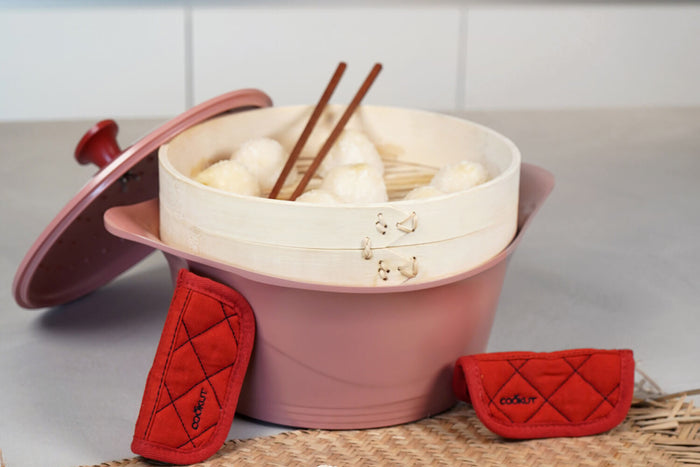 Panier vapeur en bambou Cookut pour l'Incroyable Cocotte - 24cm
