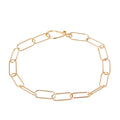 Paperclip Gold-Fill Link Bracelet-Chemistry Jewelry