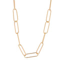 Paperclip Gold-Fill Link Necklace-Chemistry Jewelry