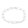 Paperclip Sterling Link Bracelet-Chemistry Jewelry