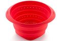 Passoire rétractable Lékué ø23cm en silicone Platinum - Rouge
