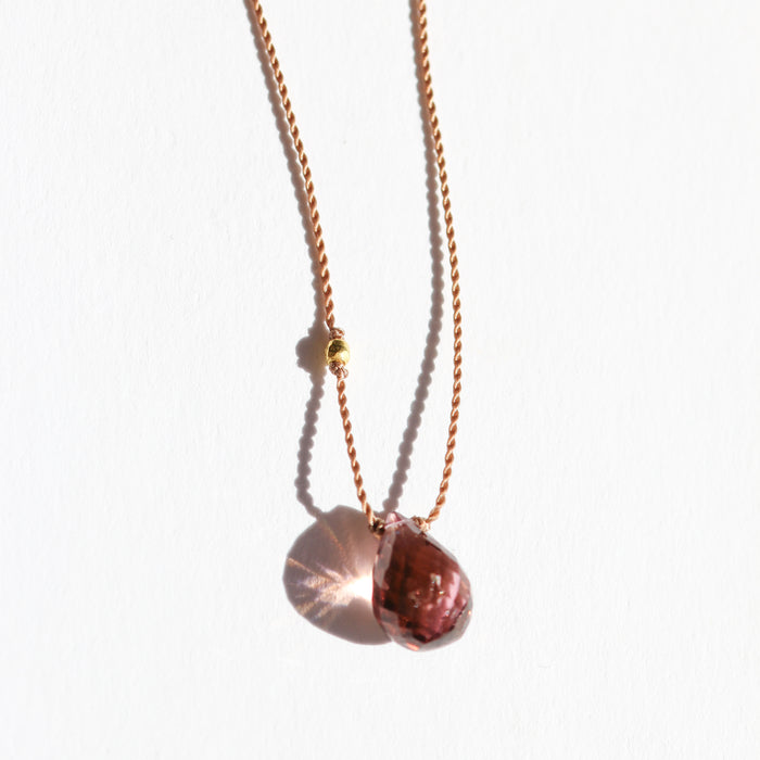 Peach Tourmaline Necklace-Margaret Solow