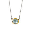 Petite Aqua Kyanite Necklace-Austin Titus