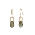 Petite Archer Labradorite Earrings