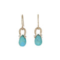Petite Archer Turquoise Earrings