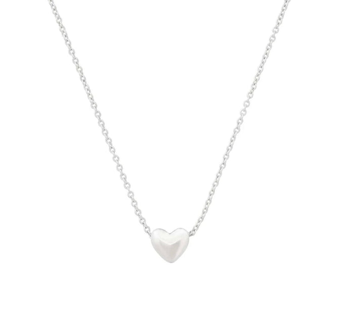 Petite Puff Heart Necklace-TAI