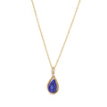 Petite Teardrop Lapis Necklace