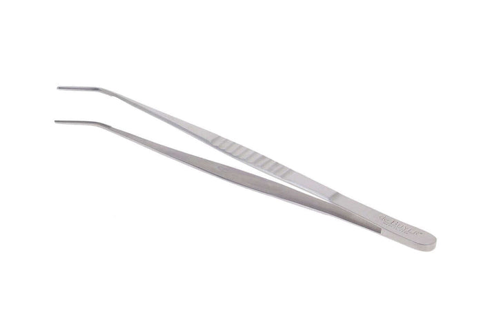 Pince de présentation De Buyer bout recourbé en inox - 30 cm