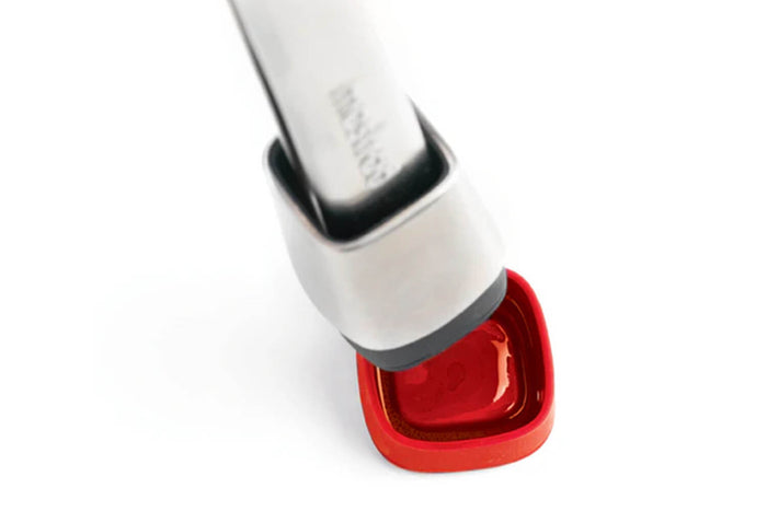 Pince de service Mastrad Express 28cm inox et silicone rouge