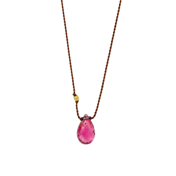 Pink Tourmaline Necklace-Margaret Solow
