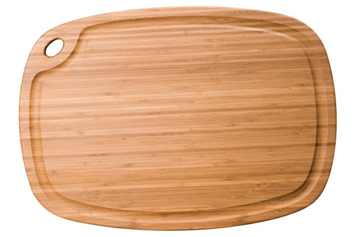 Planche à découper en bambou Totally Bamboo Greenlite avec rigole 52x37cm