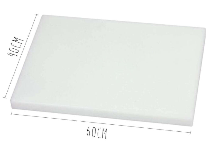 Planche à découper épaisse polyéthylène blanc HD500 60x40cm