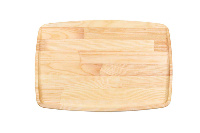 Planche à découper faite main Legnoart Dorsoduro en frêne naturel avec surface inclinée - L